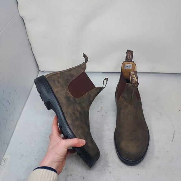 Blundstone MENS Chelsea Rustic Brown Boot - Picture 1 of 10